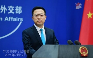 2021年7月12日外交部发言人赵立坚主持例行记者会